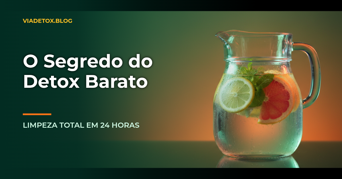 DETOX NATURAL CASEIRO: COMO LIMPAR O ORGANISMO GASTANDO POUCO