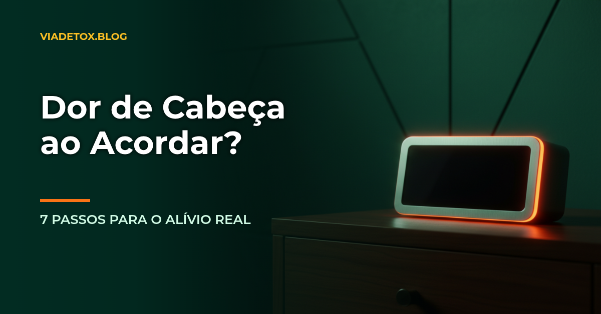 Durmo e acordo com dor de cabeça? 7 passos para a solução!