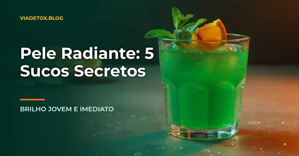 Suco detox para melhorar a pele: 5 receitas incríveis